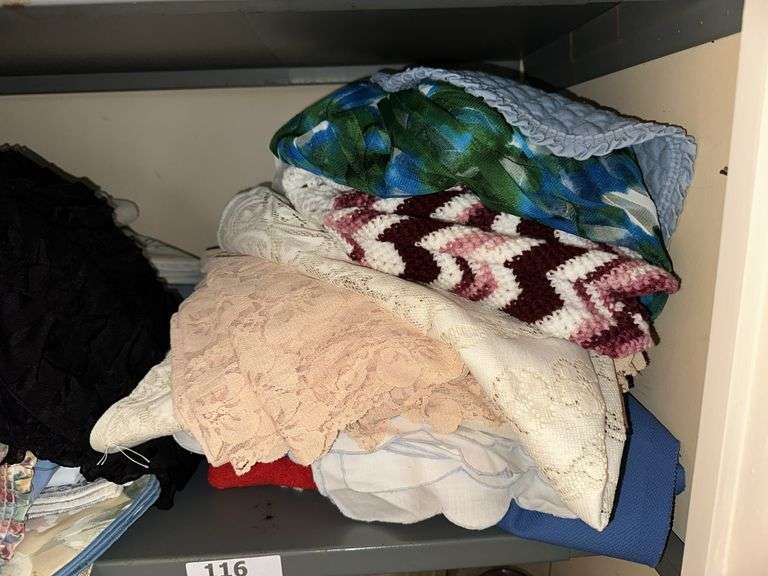 Contents of 2nd shelf in closet