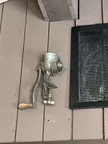 Meat grinders, trivets, metal utensils