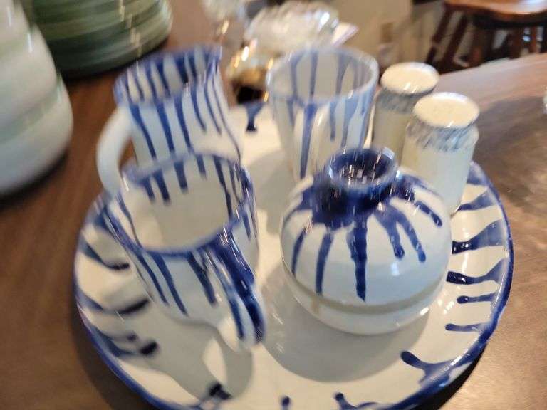 Condiment Serving Platter, Hand Thrown Pottery Items