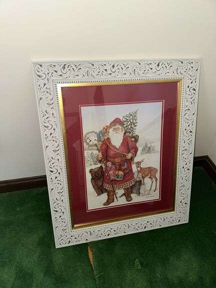 Framed Santa picture