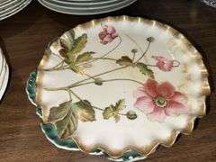 Lot of misc hand painted china plates, shallow bowls, Noritake dinner plates
