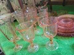 Cristal D'Arques-Durand Rosaline Pink Swirl Optic Dishware