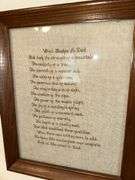 2 Dad inspired Cross-stitch framed pictures