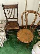 2 antique side chairs