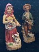Lefton blue jay 7", pair of Sylvan China & CMC cherub figurines, 2 Homco figurines