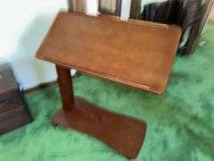 Rolling, locking, Adjustable “C” Table