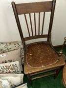 2 antique side chairs