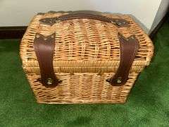 Picnic basket and large wicker basket