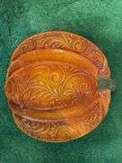 10 Pier One pumpkin plates, 2 Dennis East pumpkin mugs