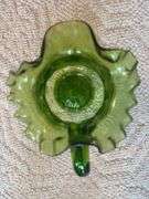 Antique, hand enameled pitcher 10" t