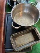 Le Creuset oval dish,baking pans,cookie sheets, skillets