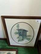 Lot of landscape themed framed pictures