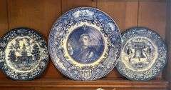Wedgewood  James Edward Oglethorpe plate, 2 Avon Bicentennial Plates
