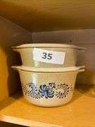 2 Pyrex Homestead casseroles