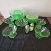 Vintage Green Dishes