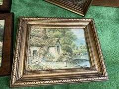 Lot of landscape themed framed pictures