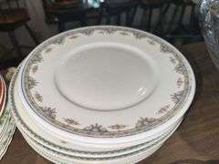 Lot of misc hand painted china plates, shallow bowls, Noritake dinner plates