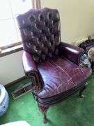 North Hickory Furniture leather chair