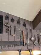 Meat grinders, trivets, metal utensils