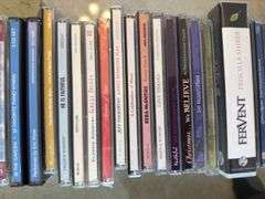 Lot of CD's & pair of glass bookends