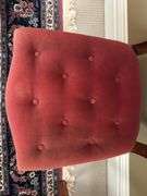 Antique roseback Walnut chair with tufted seat