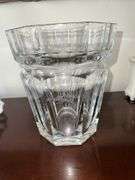 Large Baccarat crystal vase 9” tall x 7” diameter