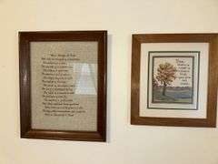 2 Dad inspired Cross-stitch framed pictures