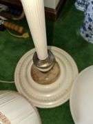 Antique floor lamp and 2 shades
