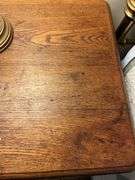 Antique Oak rectangular lamp table