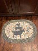 3 kitchen drawers utensils and miscellaneous, rug