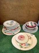 Porcelain bowls, plates, saucers