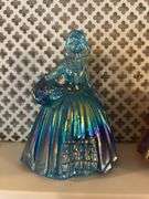 3 carnival glass figures