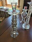 Clear Glass Candle Holders