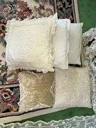 Lace tablecloths, decorative pillows, lace runners, dollie’s