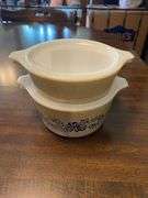 2 Pyrex Homestead casseroles