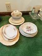 Plates, bowl, small platters