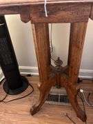 Antique Oak rectangular lamp table