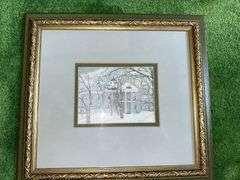 Lot of landscape themed framed pictures