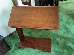 Rolling, locking, Adjustable “C” Table
