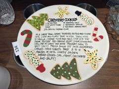 Christmas platter, 2 plates, 2 bowls