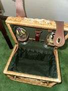 Picnic basket and large wicker basket