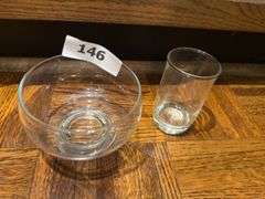 Glasses, divided dish