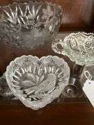 Pressed & etched glassware