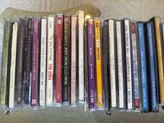 Lot of CD's & pair of glass bookends