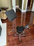 Music stand w/ adjustable Dixon stool