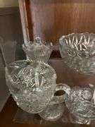Pressed & etched glassware