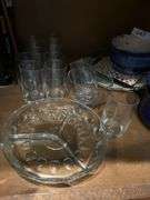 Glasses, divided dish