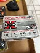 22 ammo, 380 ammo, 12 gauge 3.5” BB Steel shot, Fobus holster, mag loader