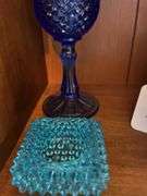 Blue glassware