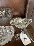 Pressed & etched glassware